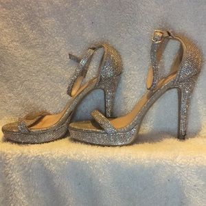 Windsor Elevated Desire Patent Peep Toe Stiletto Heels